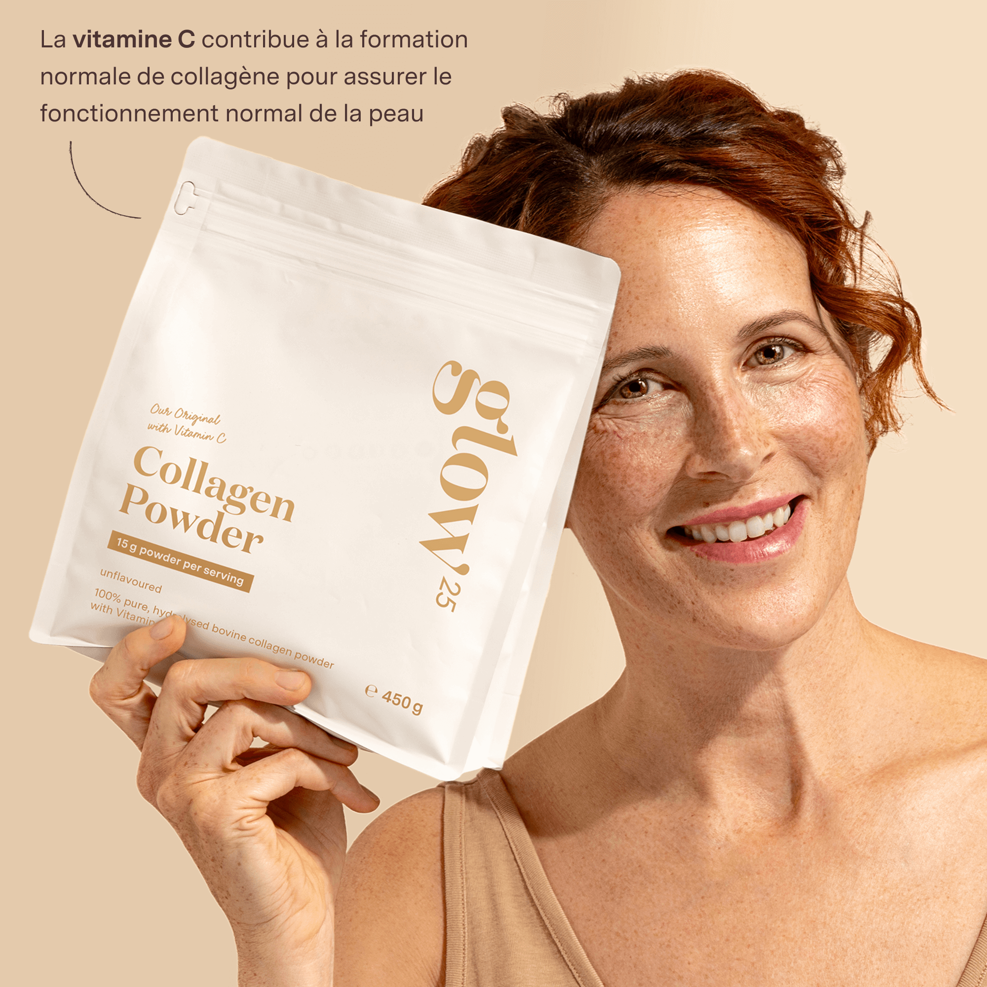 Collagène Glow25 - Notre formule originale enrichie en vitamine c