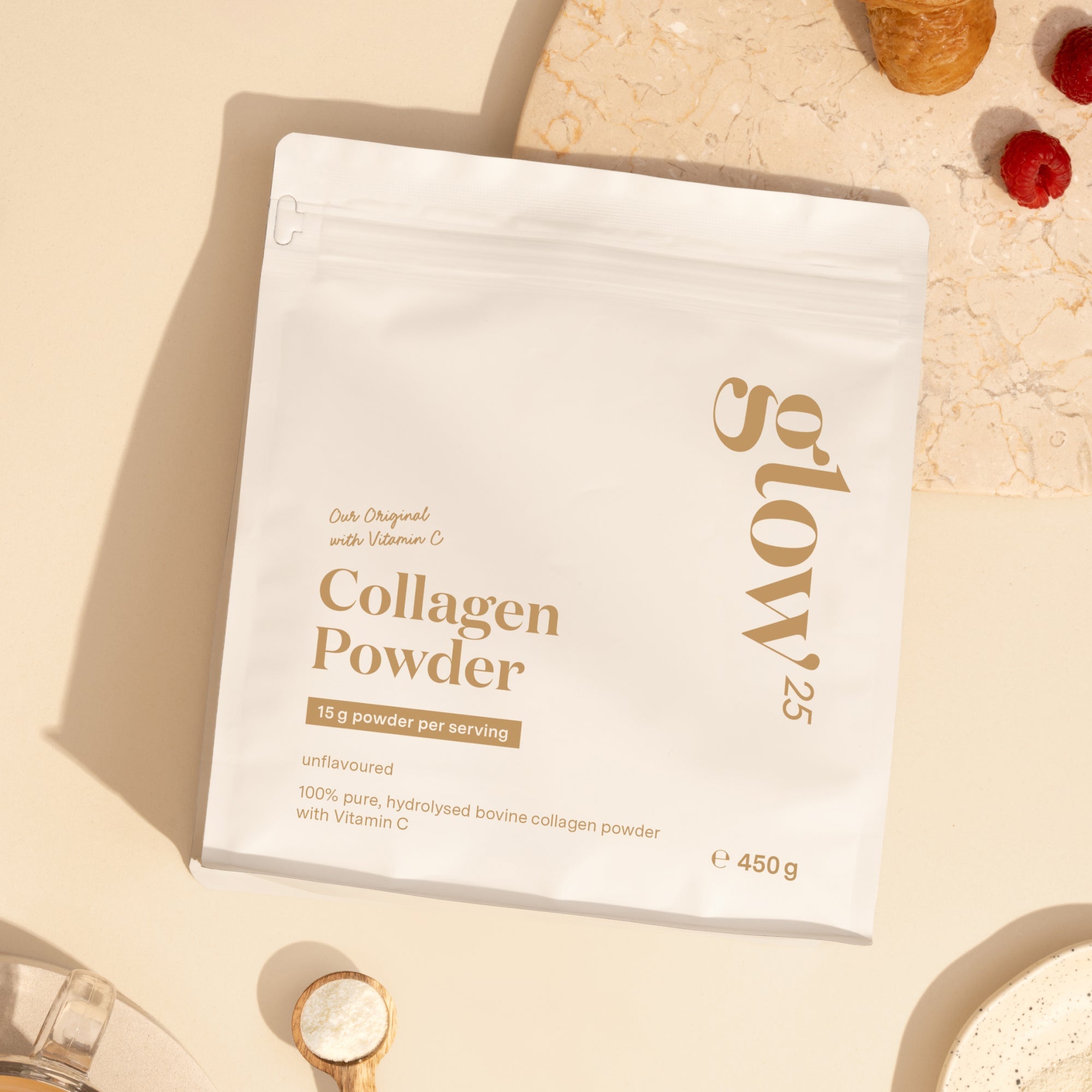 Collagène Glow25 - Notre formule originale enrichie en vitamine c