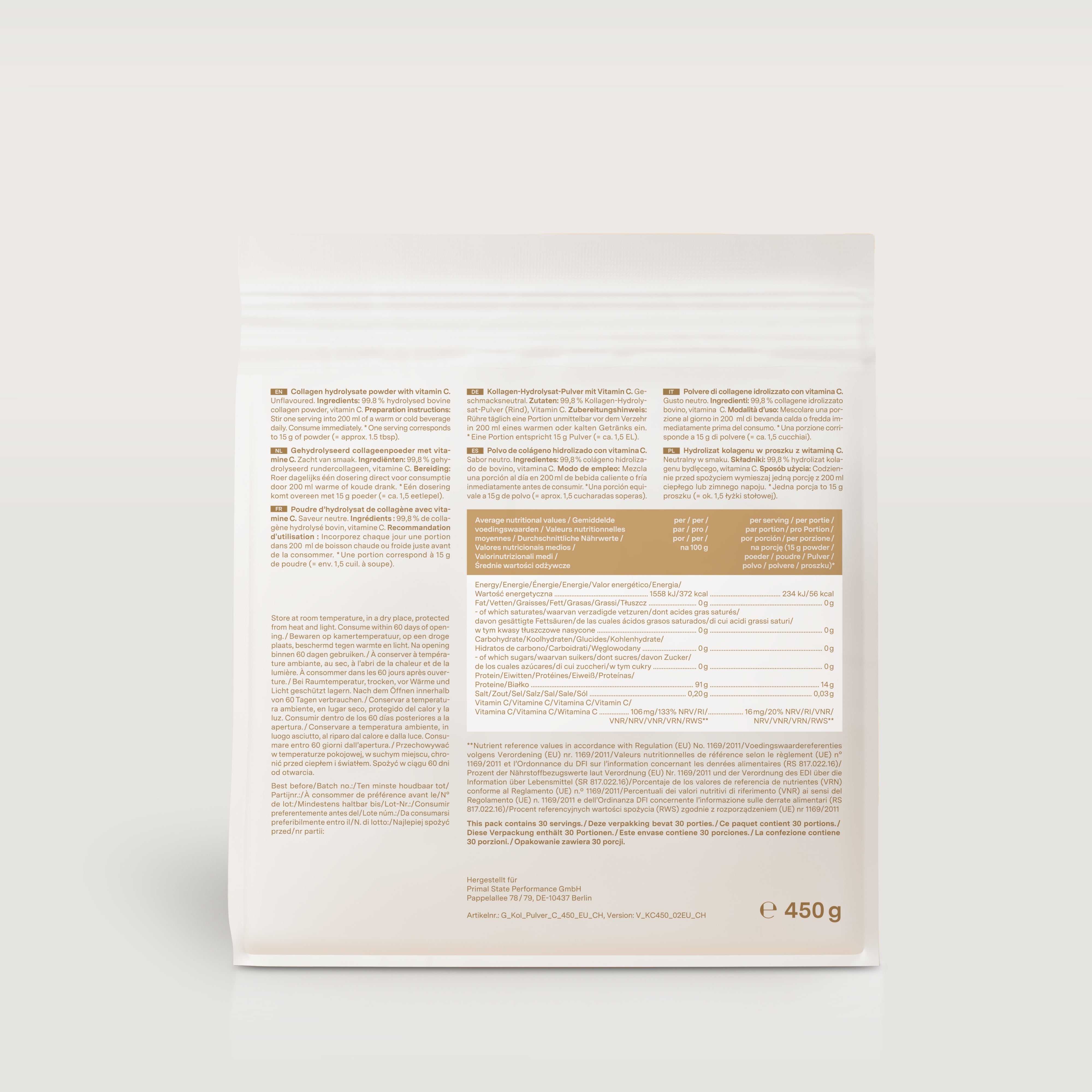 Collagène Glow25 - Notre formule originale enrichie en vitamine c