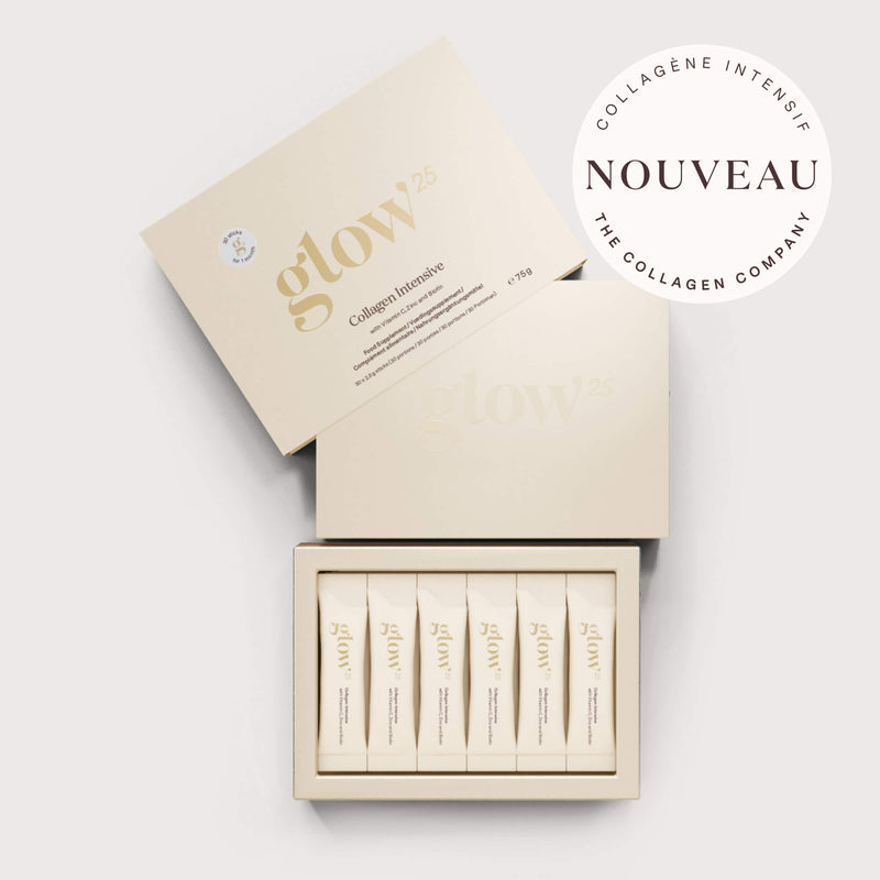 Emballage du Collagène Intensif Glow25 à la formule tripeptide