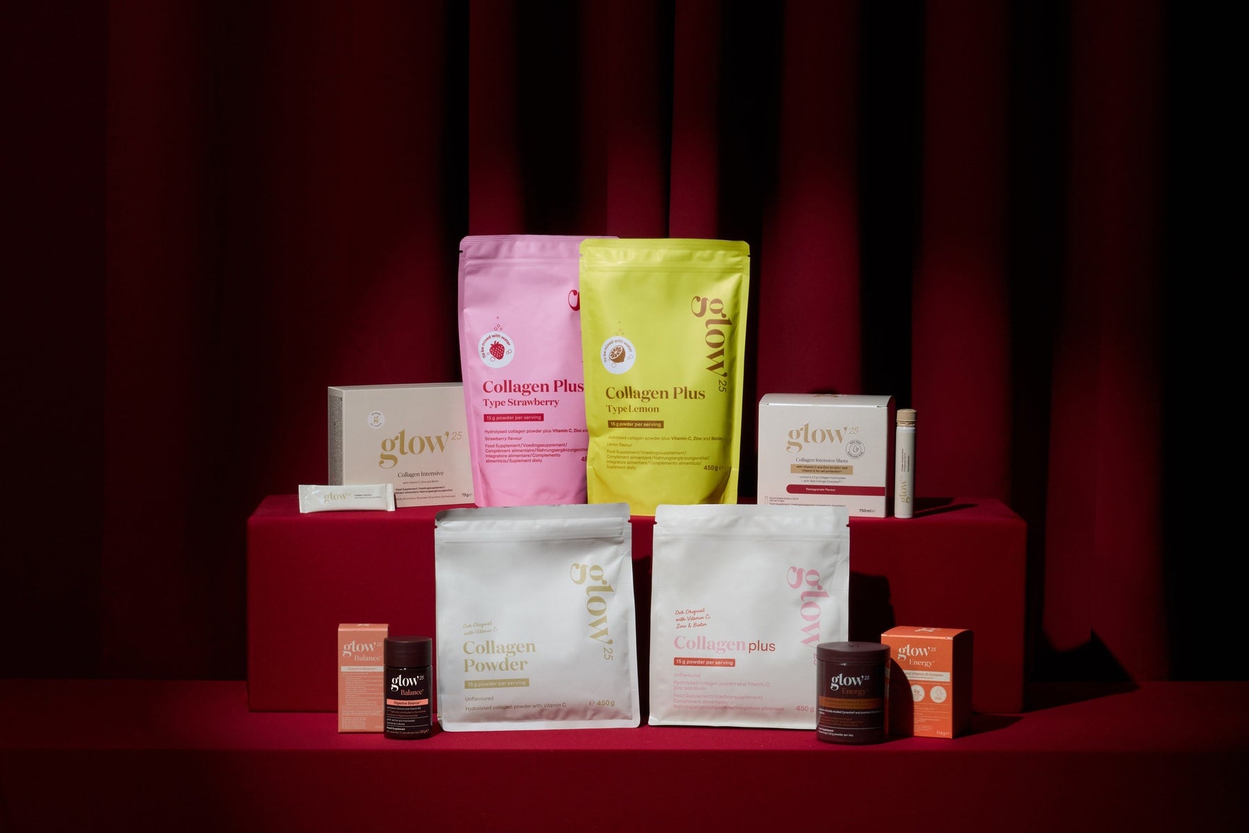 Collagene Glow25: Intensive, Plus e Original